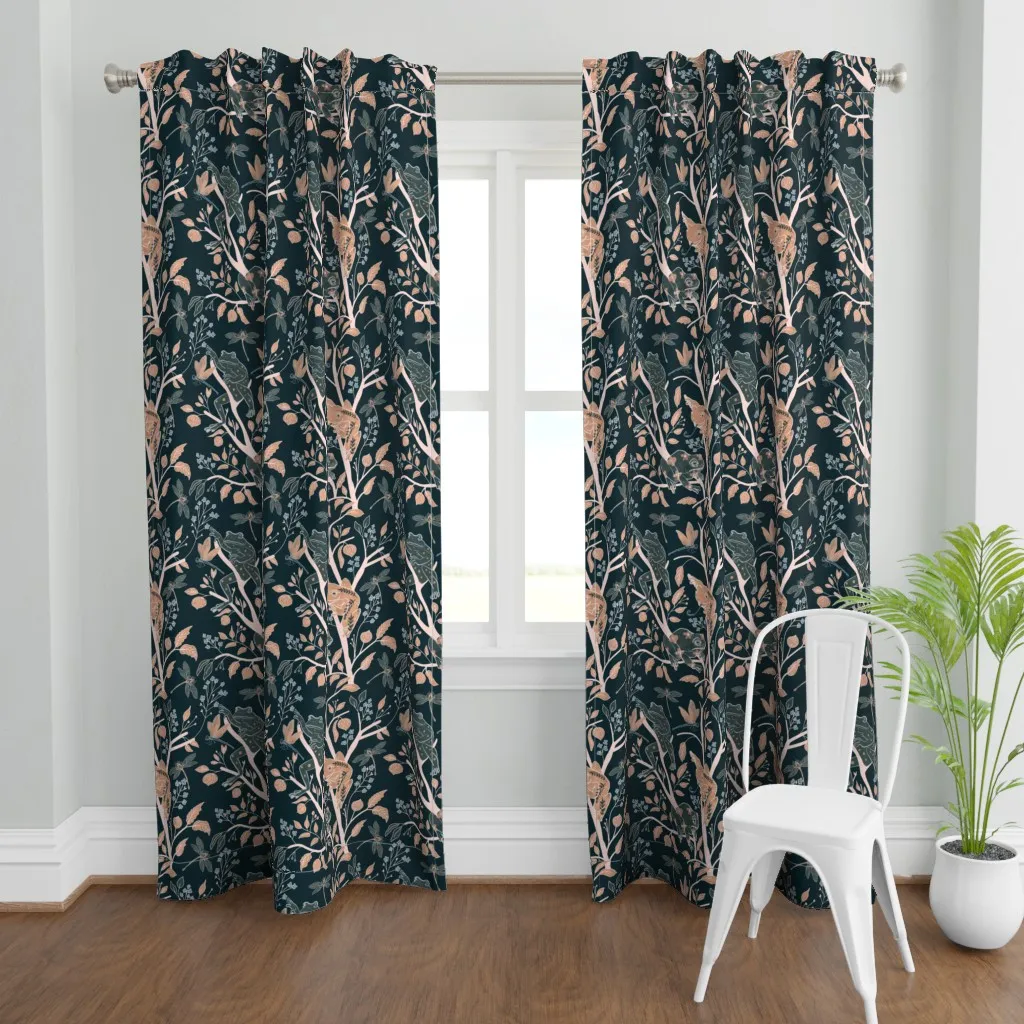 Jumping Frogs Curtain Panel - Teal product