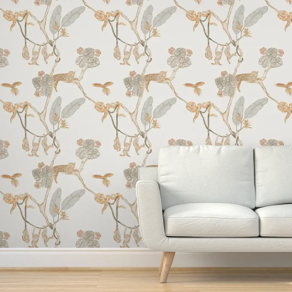 Jungle Canopy Soiree Peel and Stick Wallpaper - Beige product