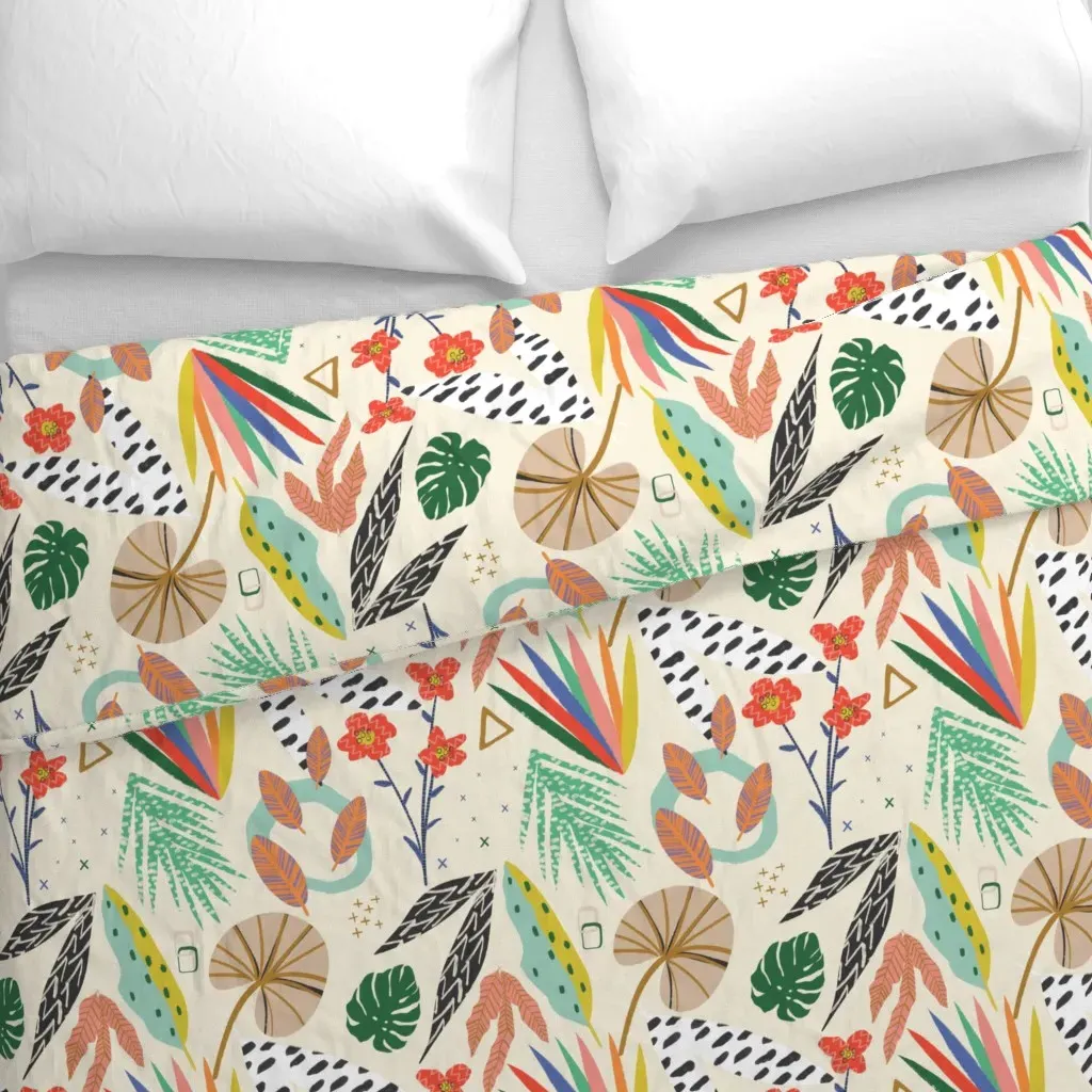 Jungle Dreams Duvet Cover - Cream alternate view