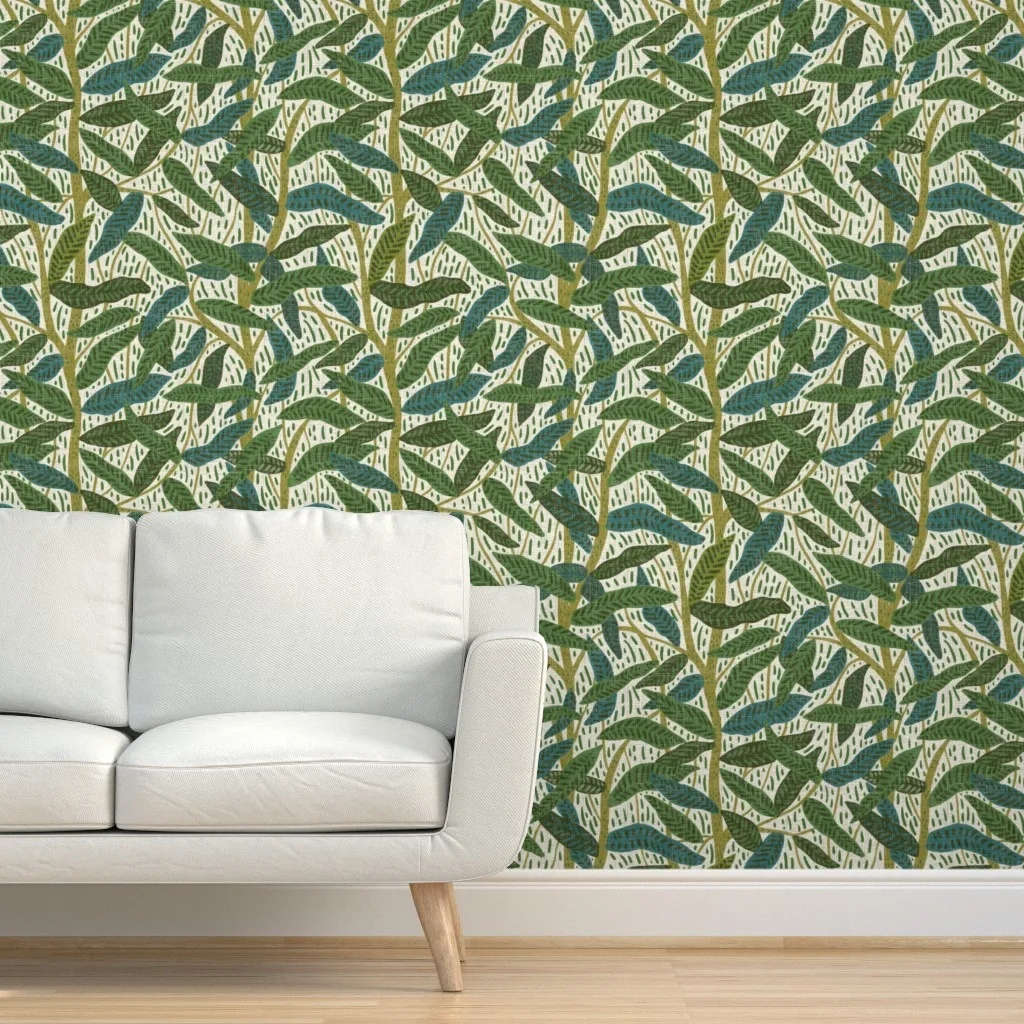 Jungle Foliage Peel and Stick Wallpaper - Green product
