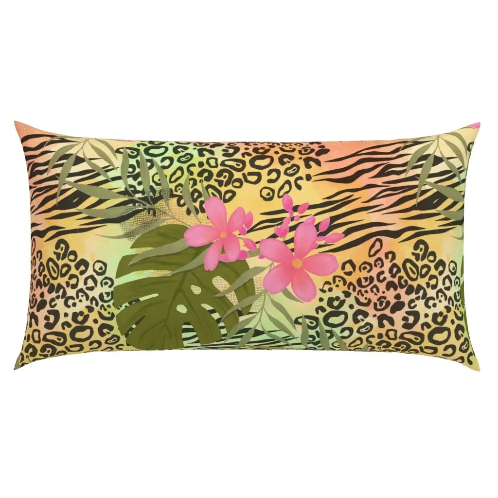 Junglin Large Print King Pillow Sham - Orange product