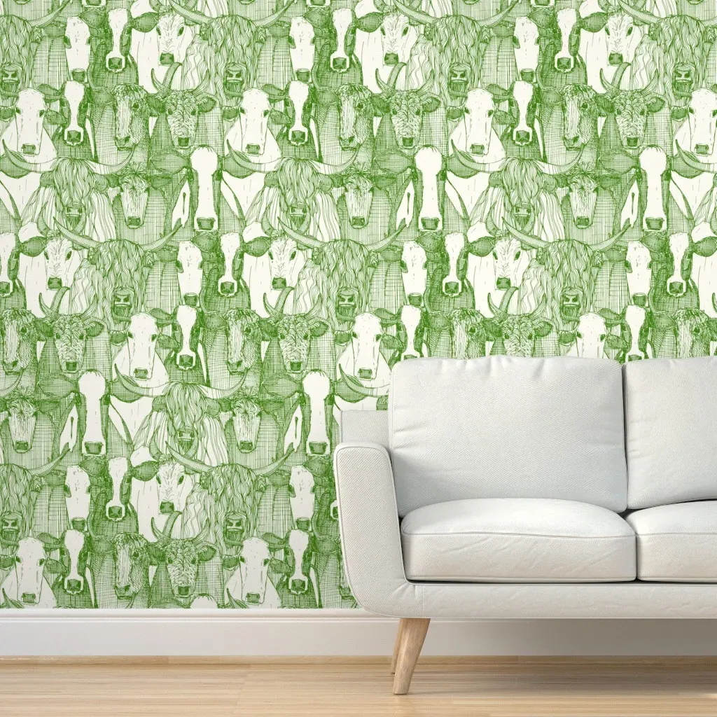 Just Cattle Parsley Peel and Stick Wallpaper - Green product