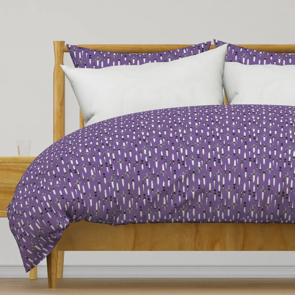 Just Daggers Duvet Cover - Purple product