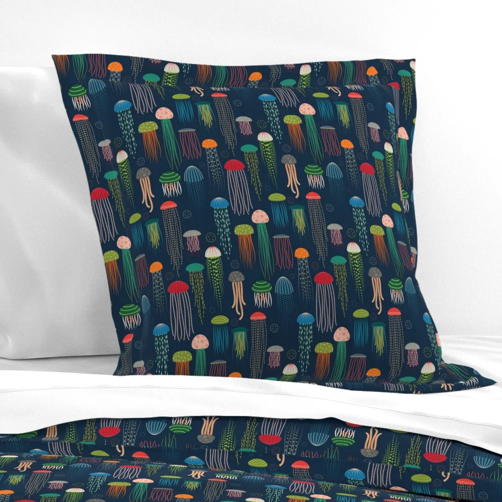Just Jellies Jellyfish Euro Pillow Sham - Teal product