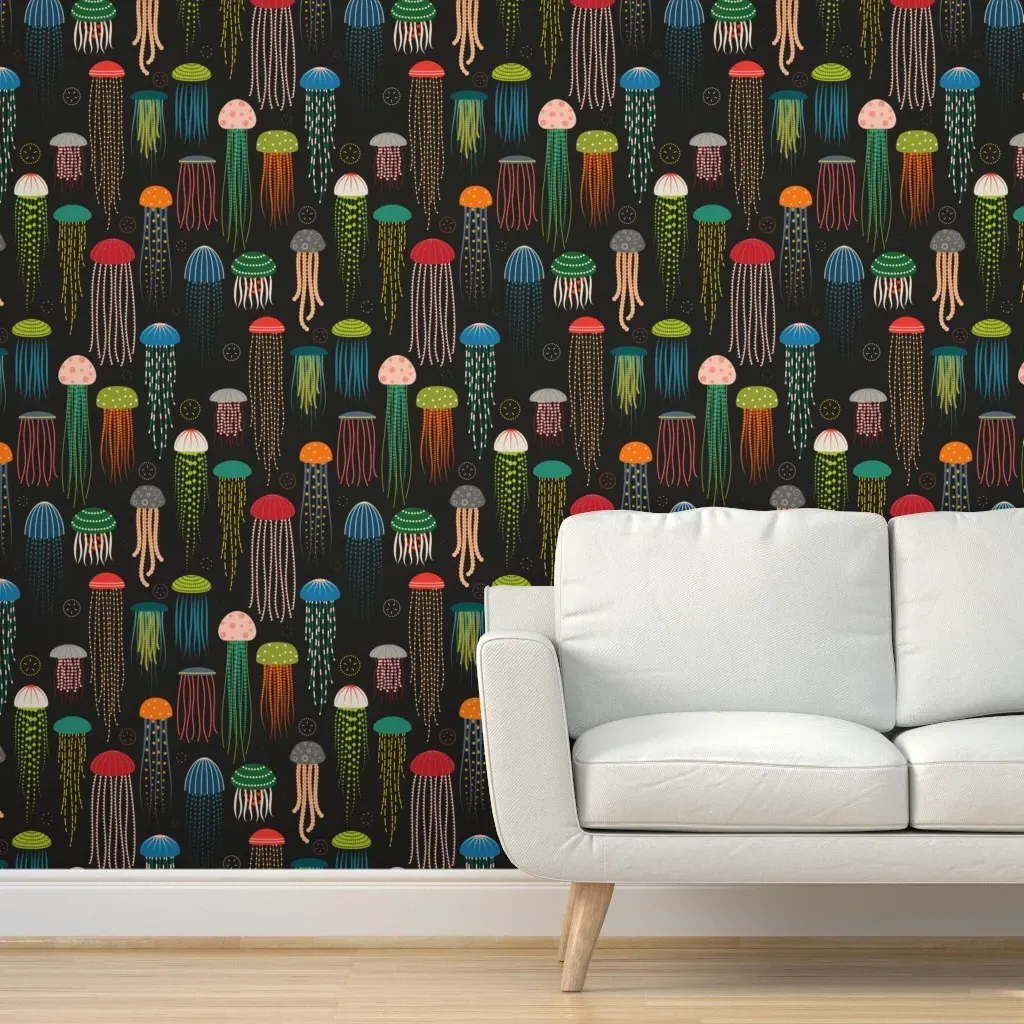 Just Jellies Peel and Stick Wallpaper - Black product