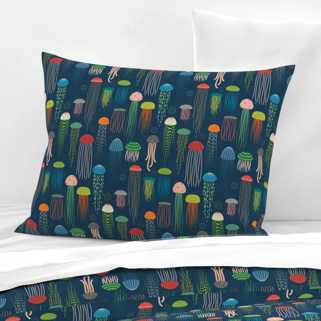 Just Jellies Standard Knife Edge Cushion Cover - Teal, Cotton Sateen product