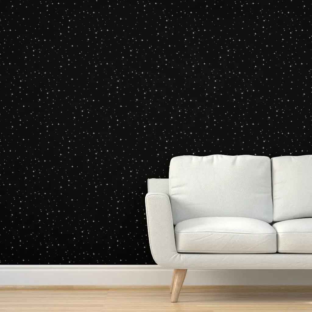Just The Stars Peel and Stick Wallpaper - Black, White product