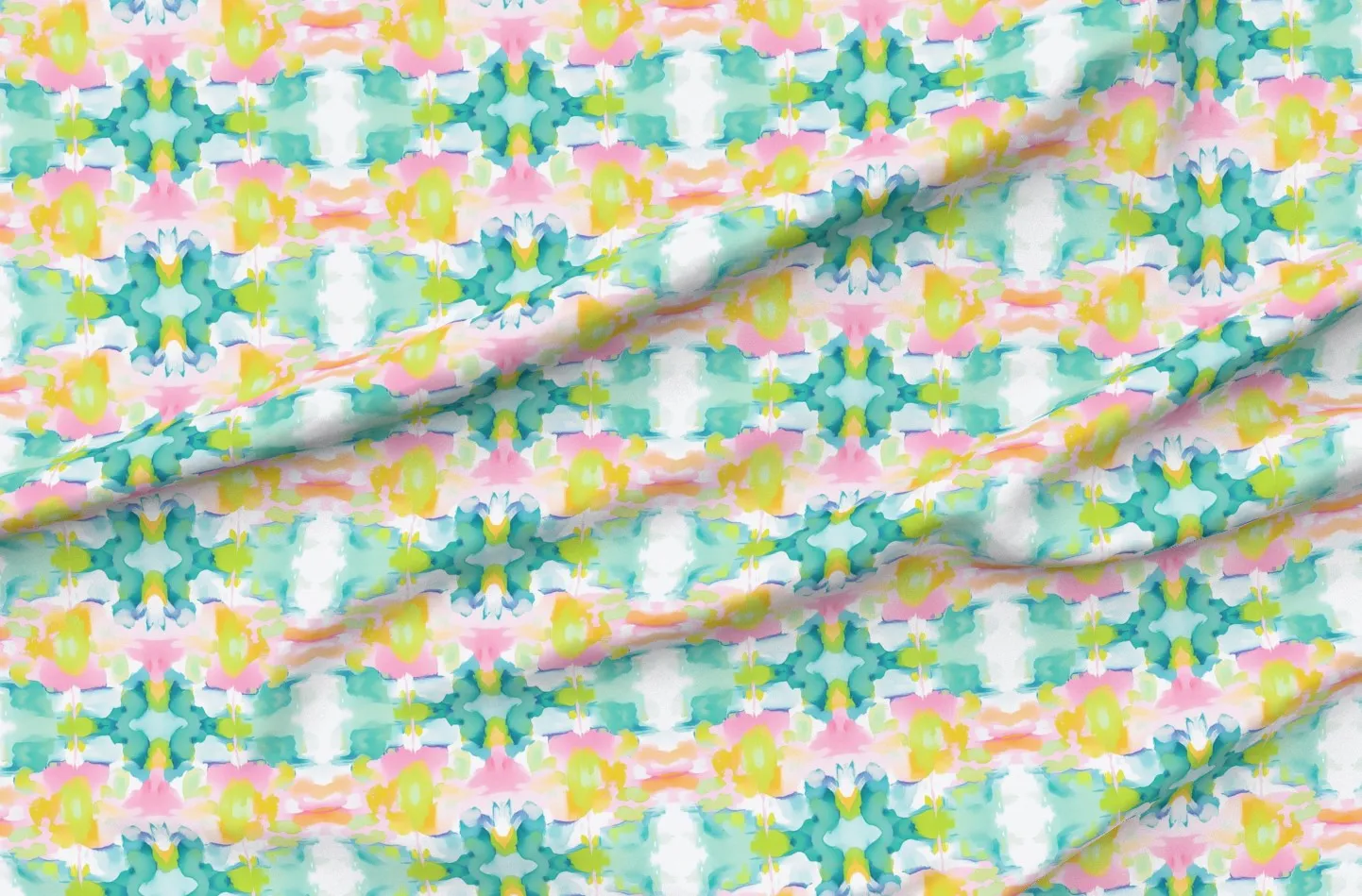 Kaia Kaleidoscope Sport Pique Fabric - Turquoise product