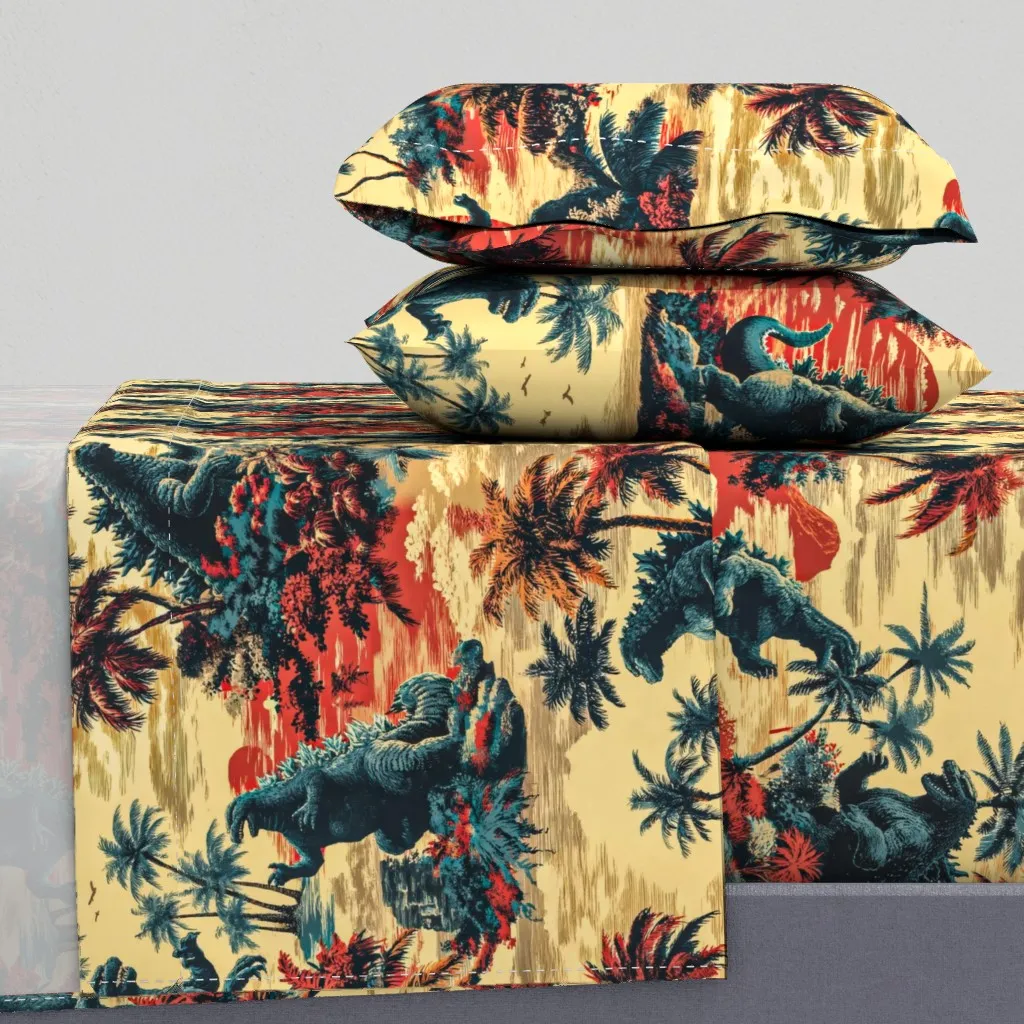 Kaiju Battle Queen Sheet Set - Blue product