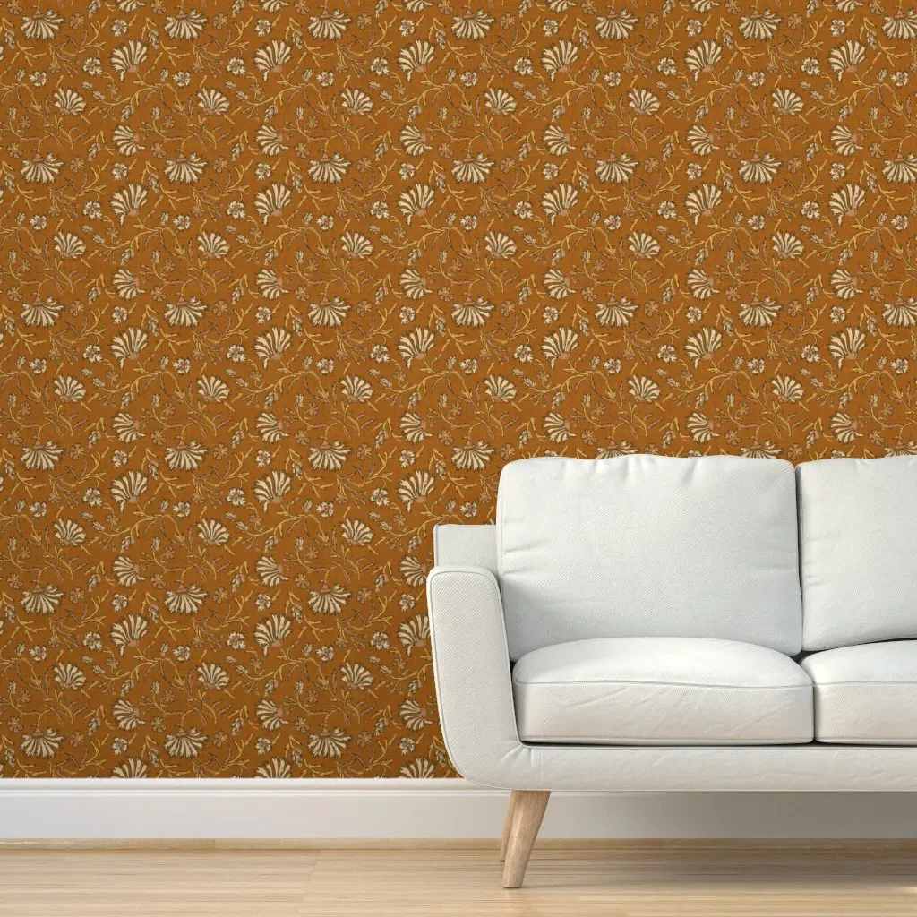 Kalami Floral Peel and Stick Wallpaper - Amber product