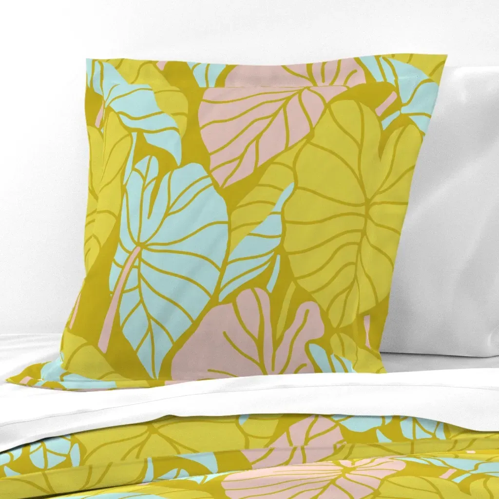 Kalo Bold Euro Pillow Sham - Gold product