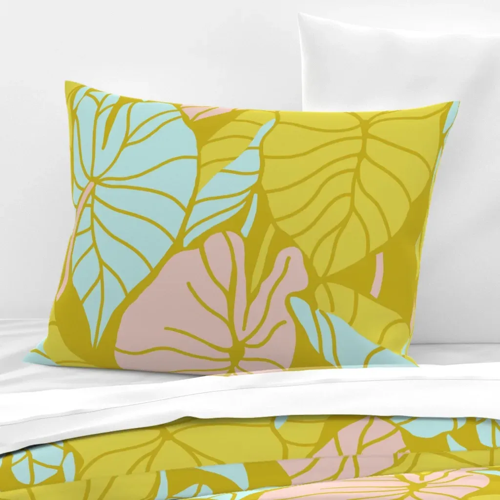 Kalo Bold Standard Knife Edge Cushion Cover - Gold, Cotton product