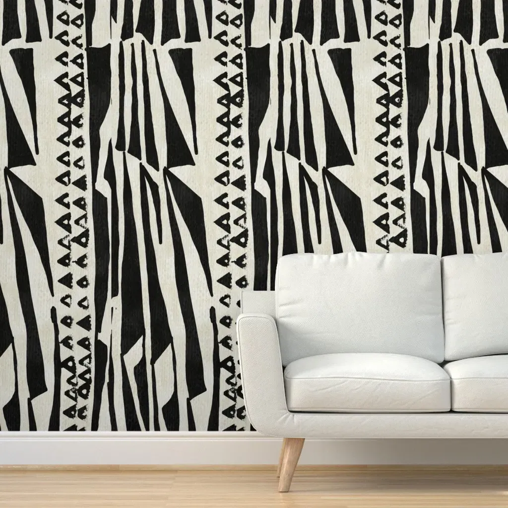 Kapa Peel and Stick Wallpaper - Black, Beige product