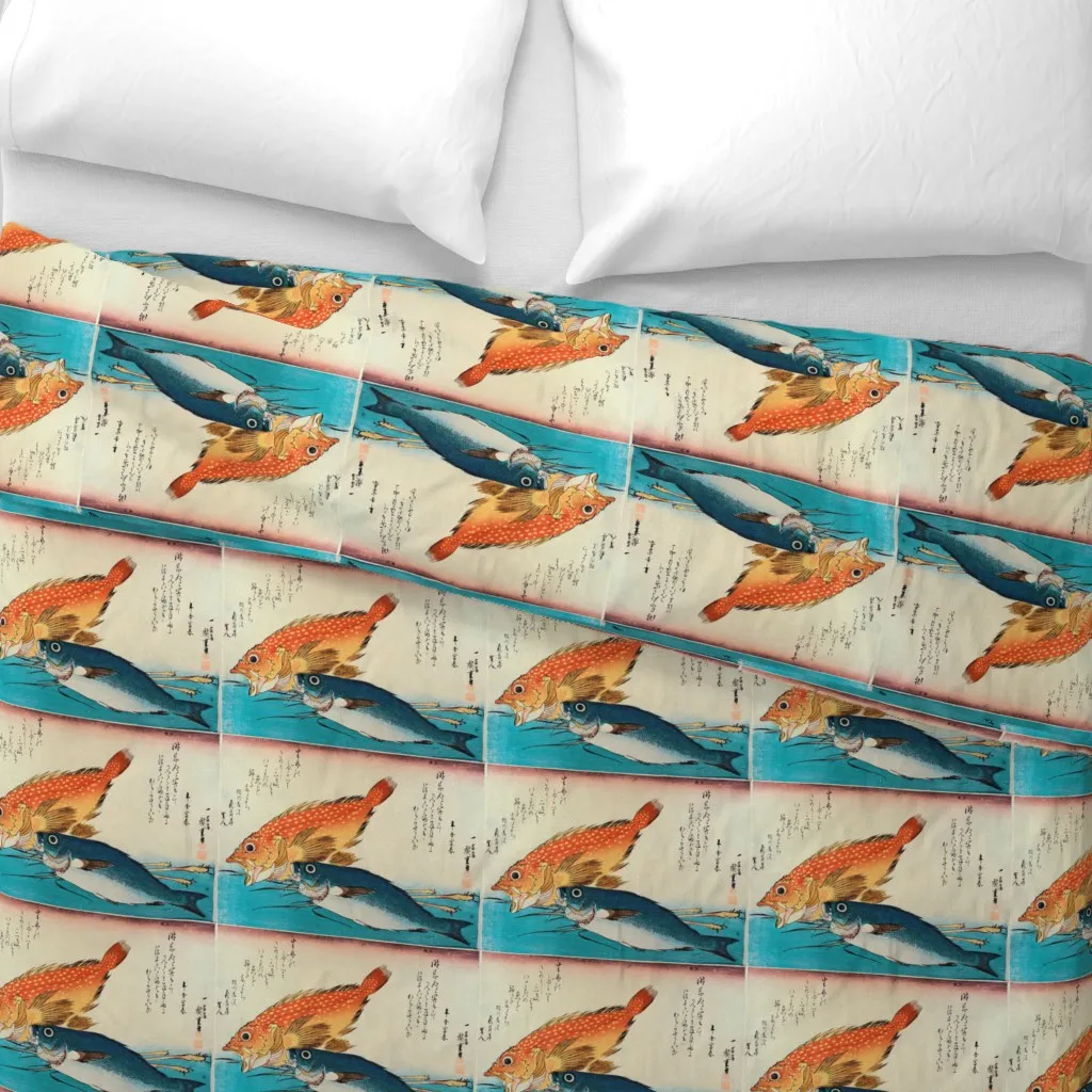 Kasogo Himedai Marbled Duvet Cover - Orange alternate view