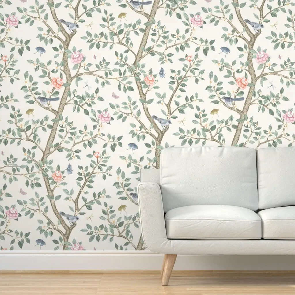 Kate Elsies Garden Peel and Stick Wallpaper - Off-White product