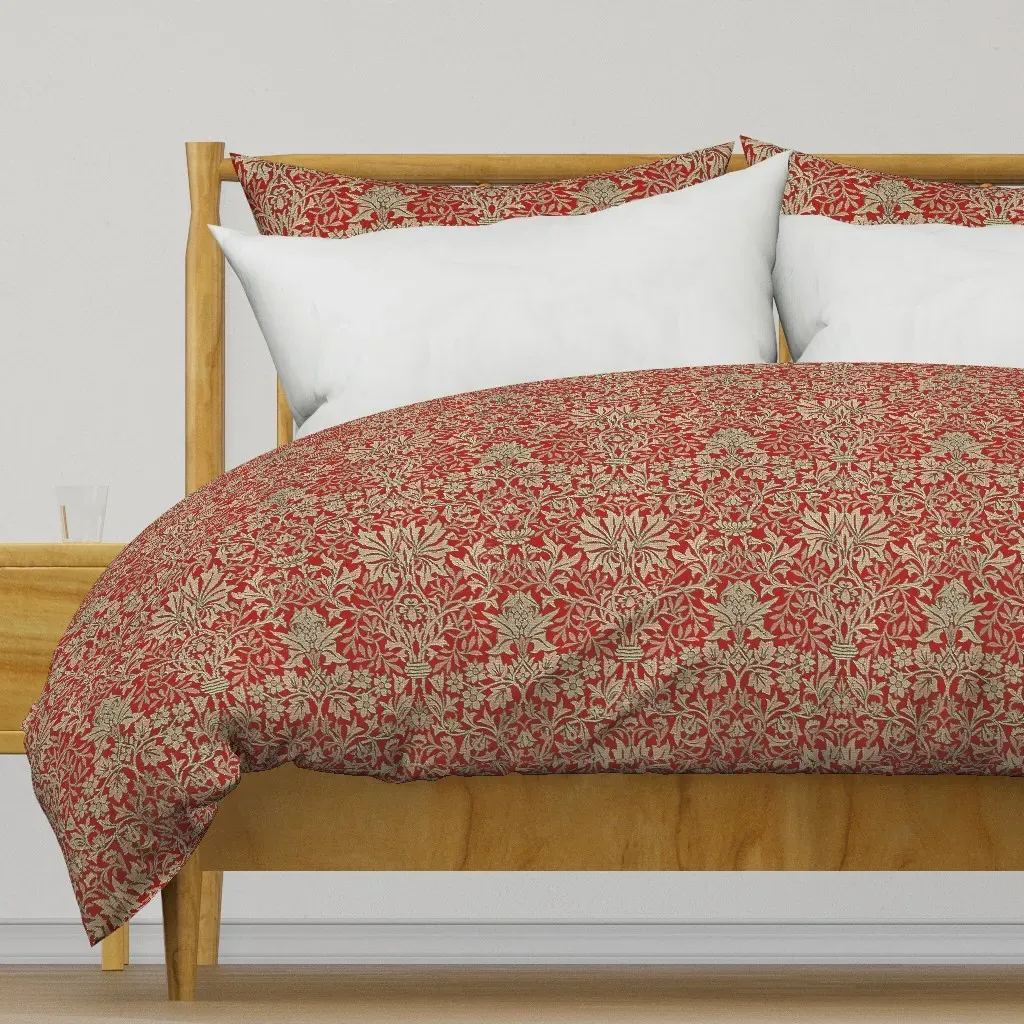 Kelmscott Garden Duvet Cover - Crimson Red product