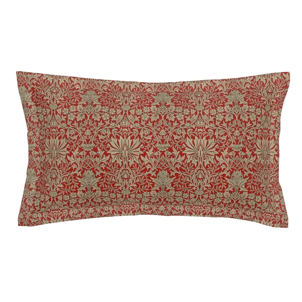 Kelmscott Garden King Pillow Sham - Crimson Red product