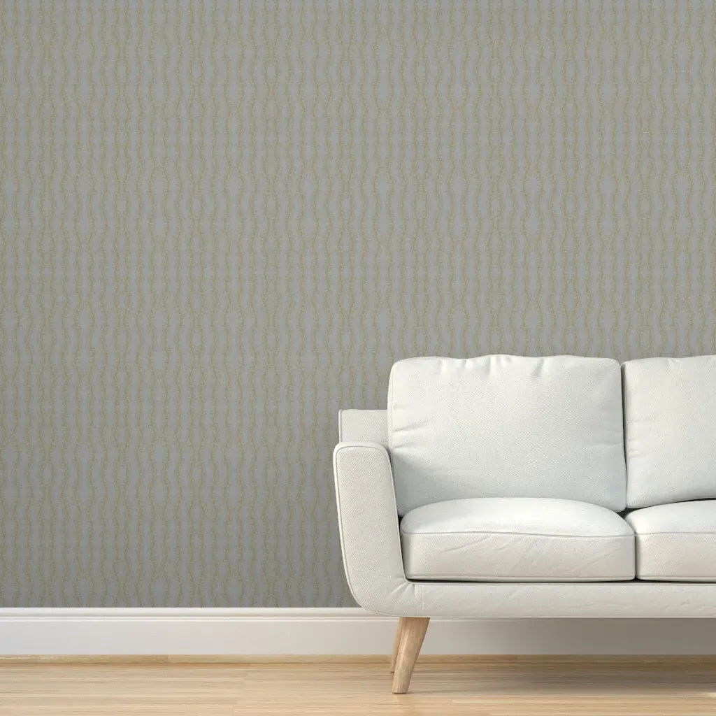 Kelp Linen Peel and Stick Wallpaper - Gold product