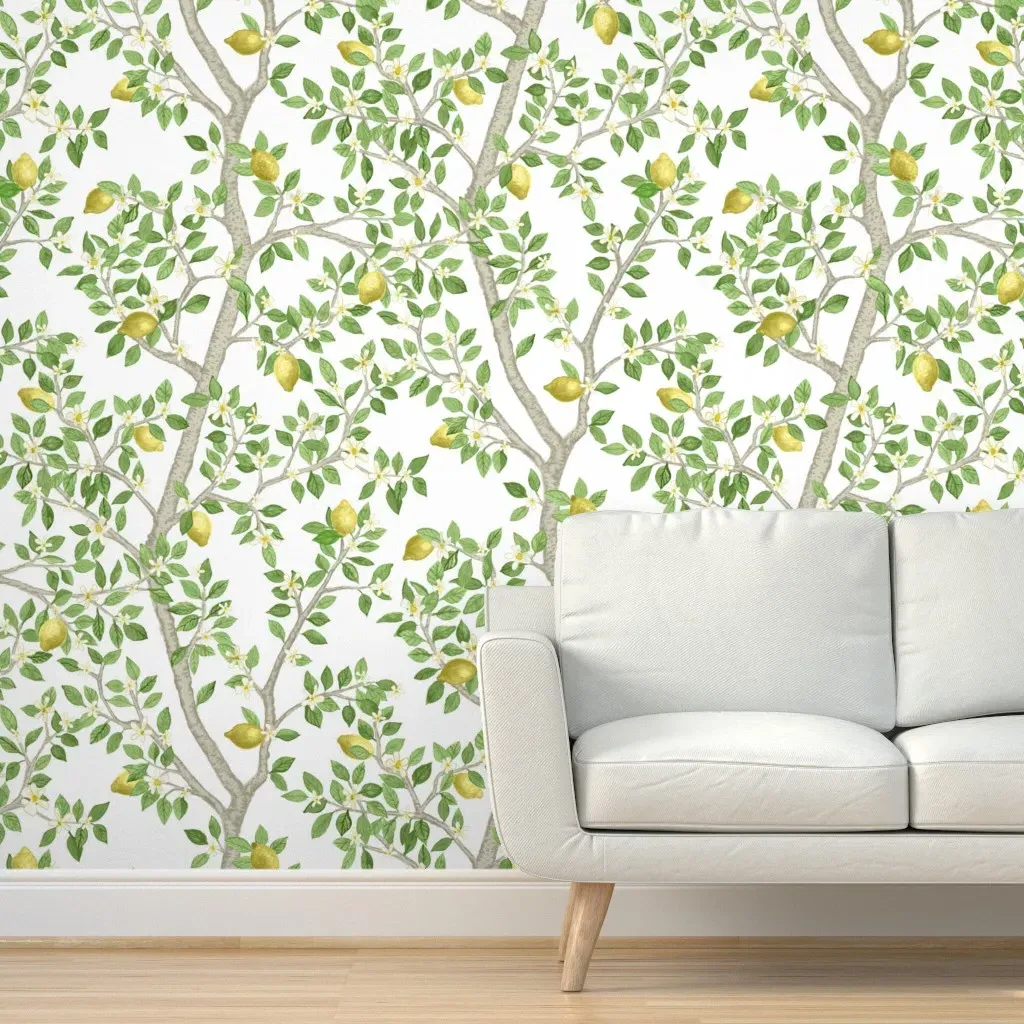 Kelsey's Garden Peel and Stick Wallpaper - Yellow-Green product