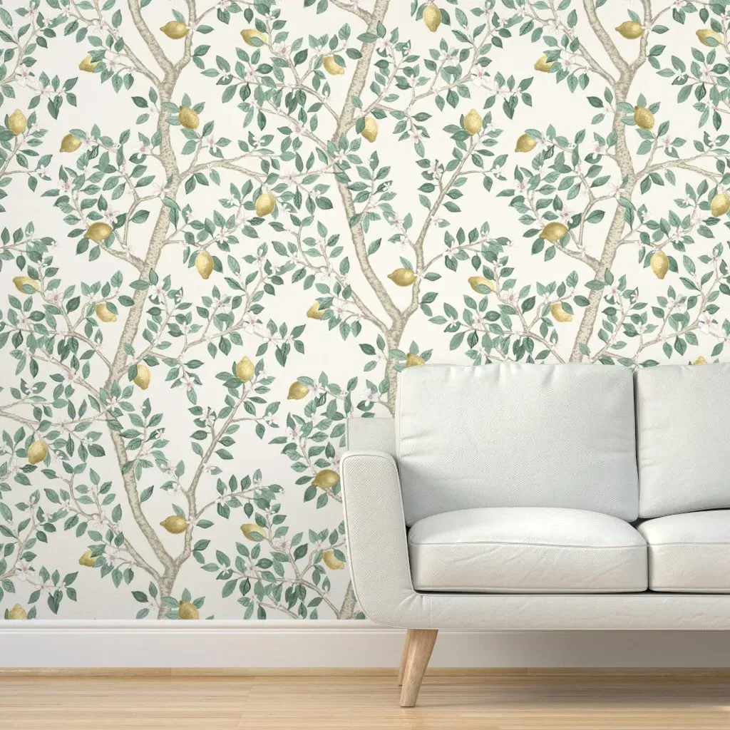 Kelsey's Garden Peel and Stick Wallpaper - Yellow-Green product