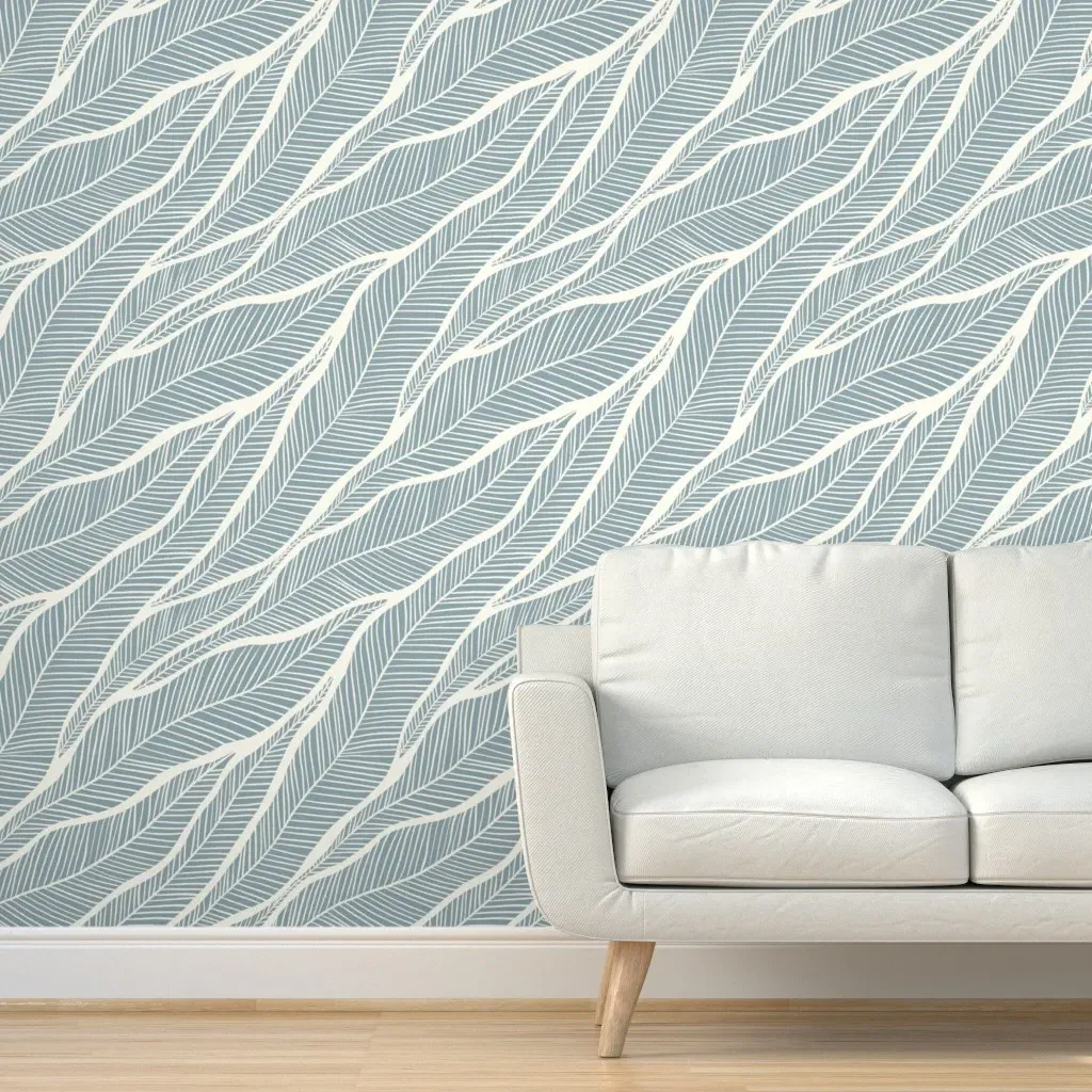 Keone Peel and Stick Wallpaper - Dusty Blue product