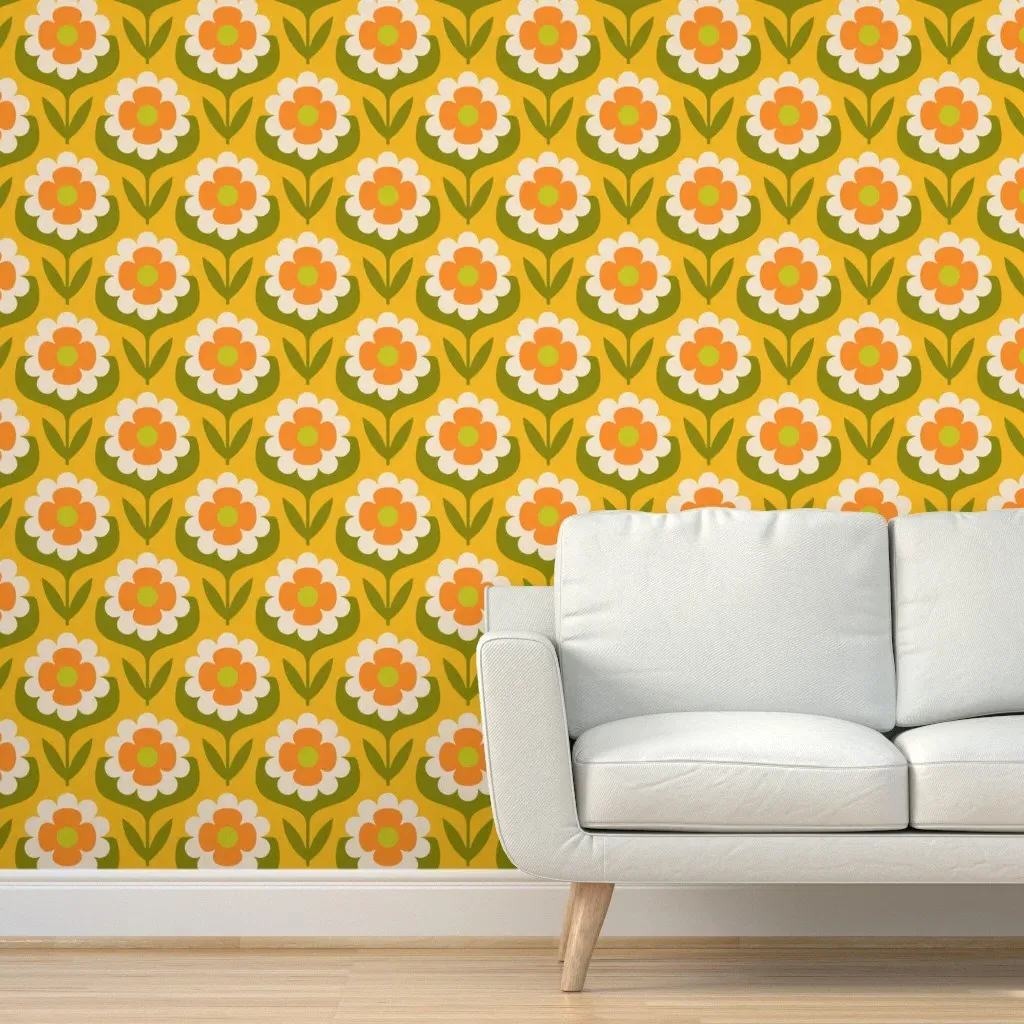 Kf 0141 F Peel and Stick Wallpaper - Orange product