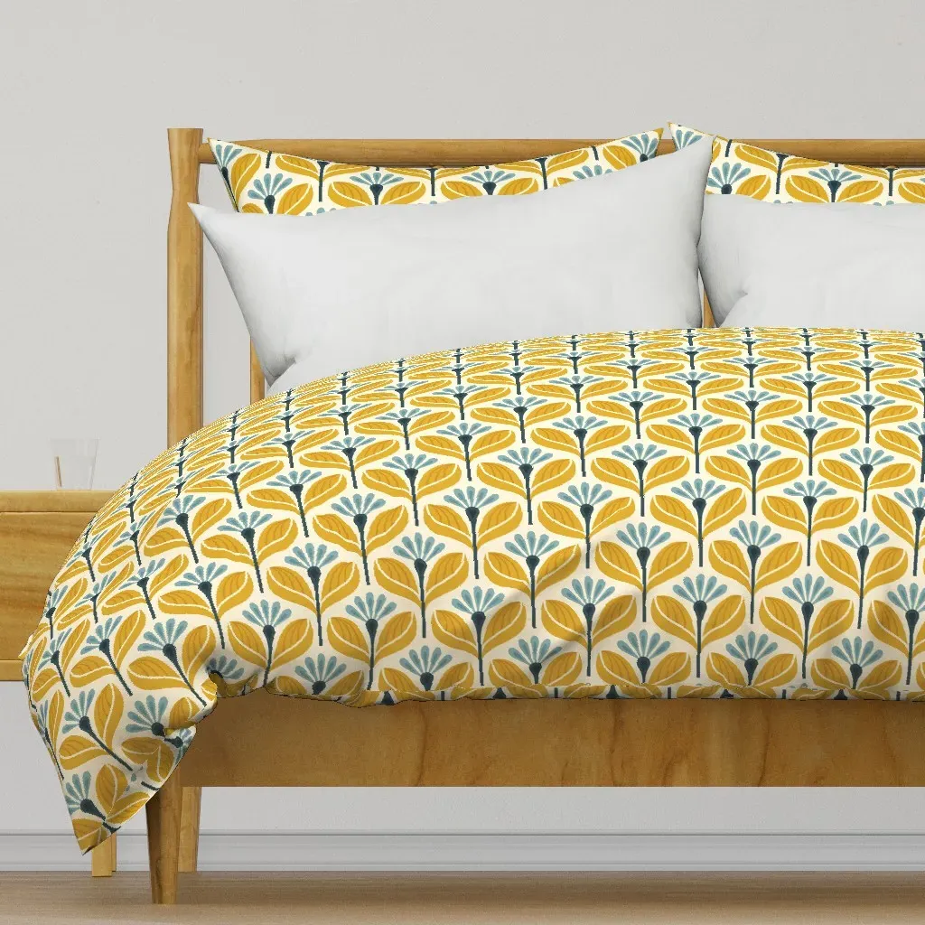 Kf 0274 D Small 6" Vintage Duvet Cover - Mustard Yellow product