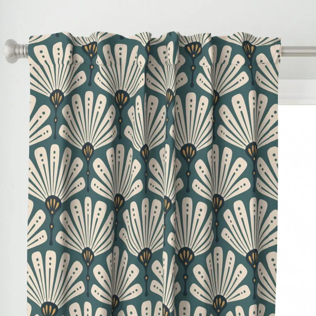 Kf 0285 F Large 12 Curtain Panel - Beige alternate view