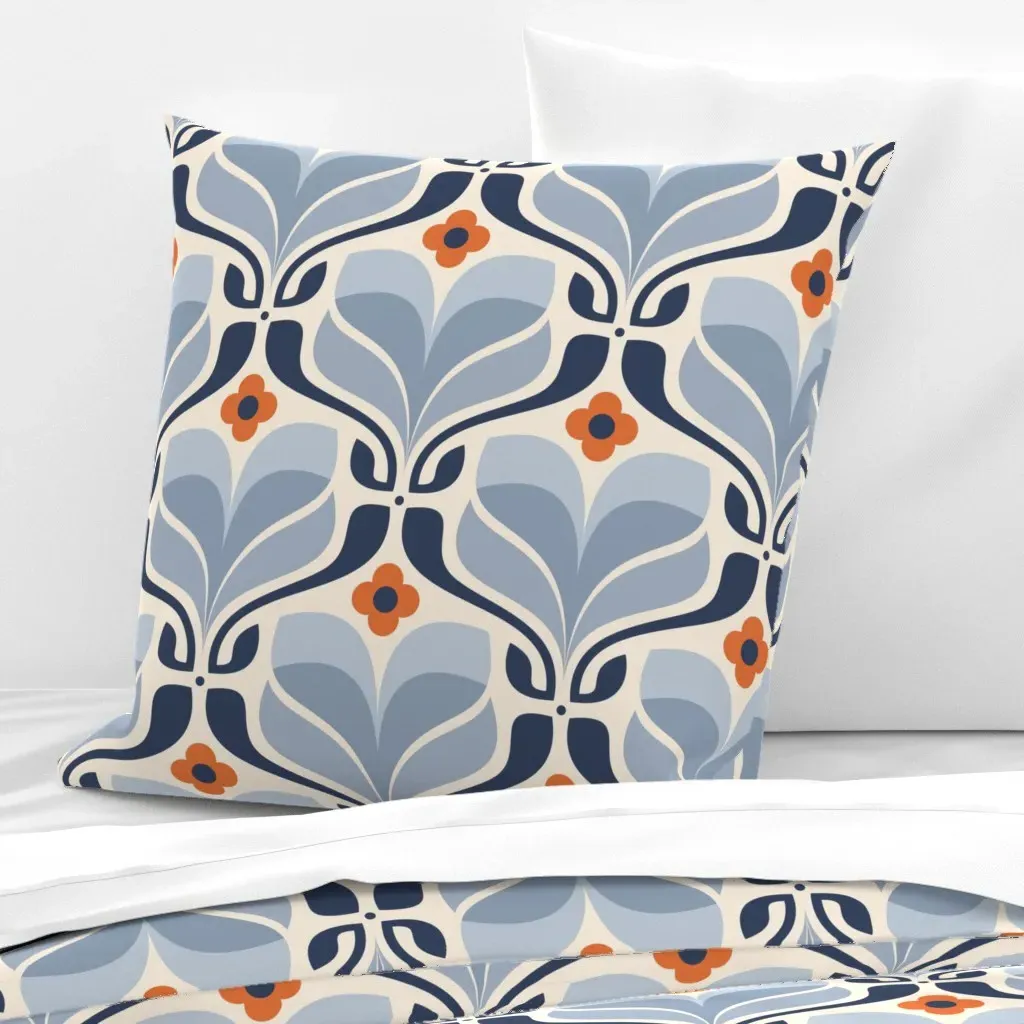 Kf 0384 B Large Euro Pillow Sham - Blue product