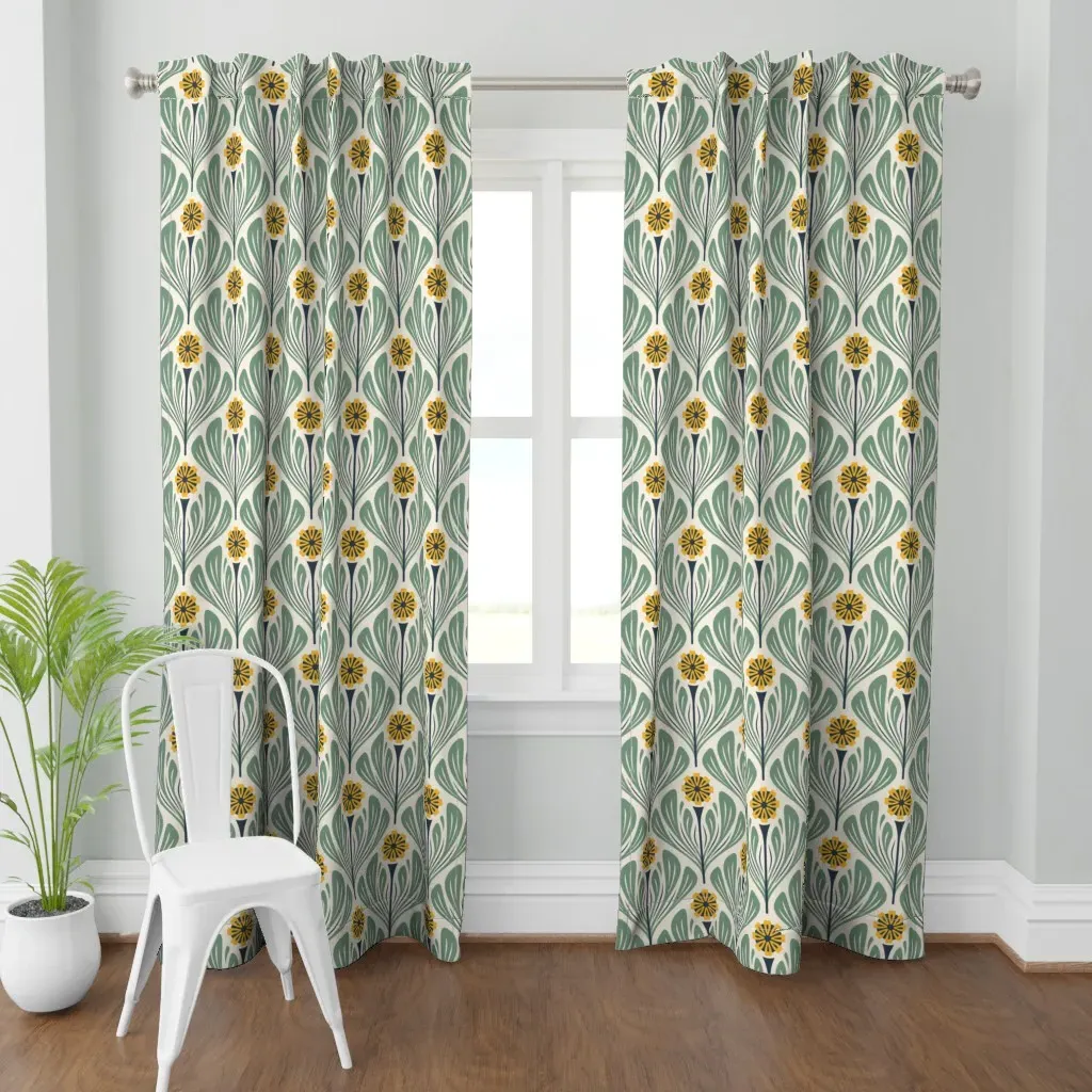 Kf 0417 C Large 12 Curtain Panel - Yellow product