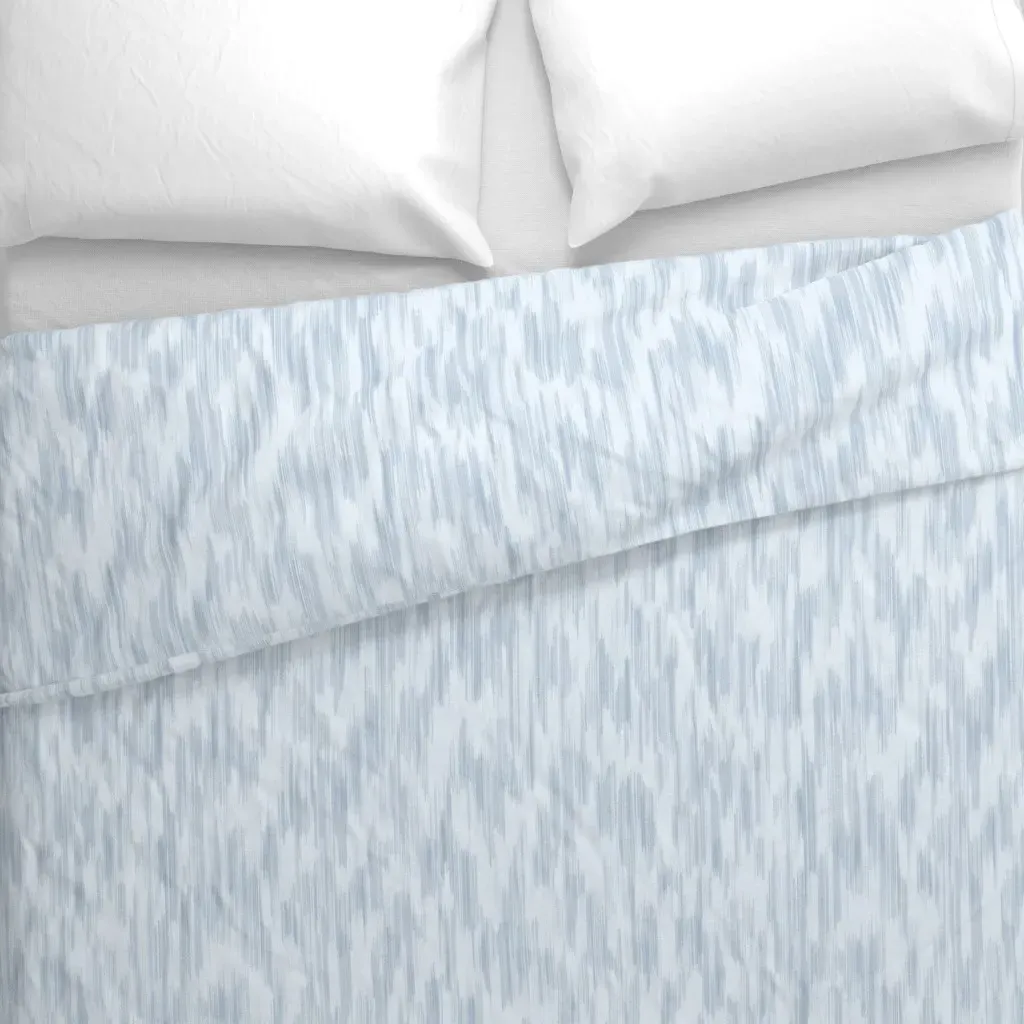 Kiersten Ikat Duvet Cover - Light Blue alternate view
