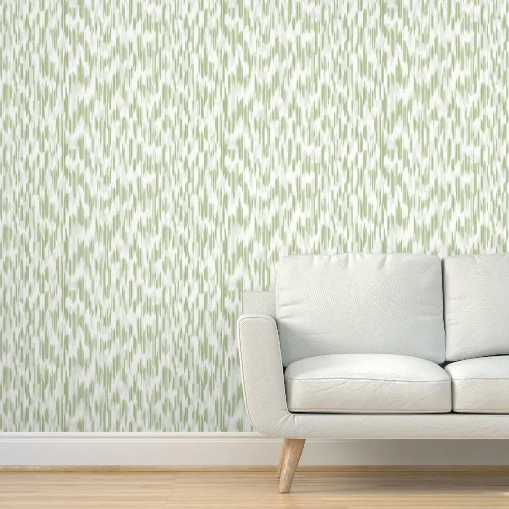 Kiersten Ikat Peel and Stick Wallpaper - Sage Green product
