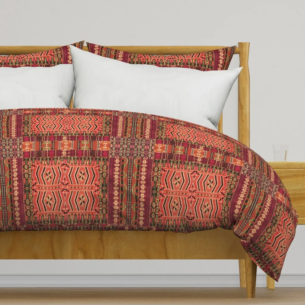 Kilim Me Softly Duvet Cover - Red-Orange product