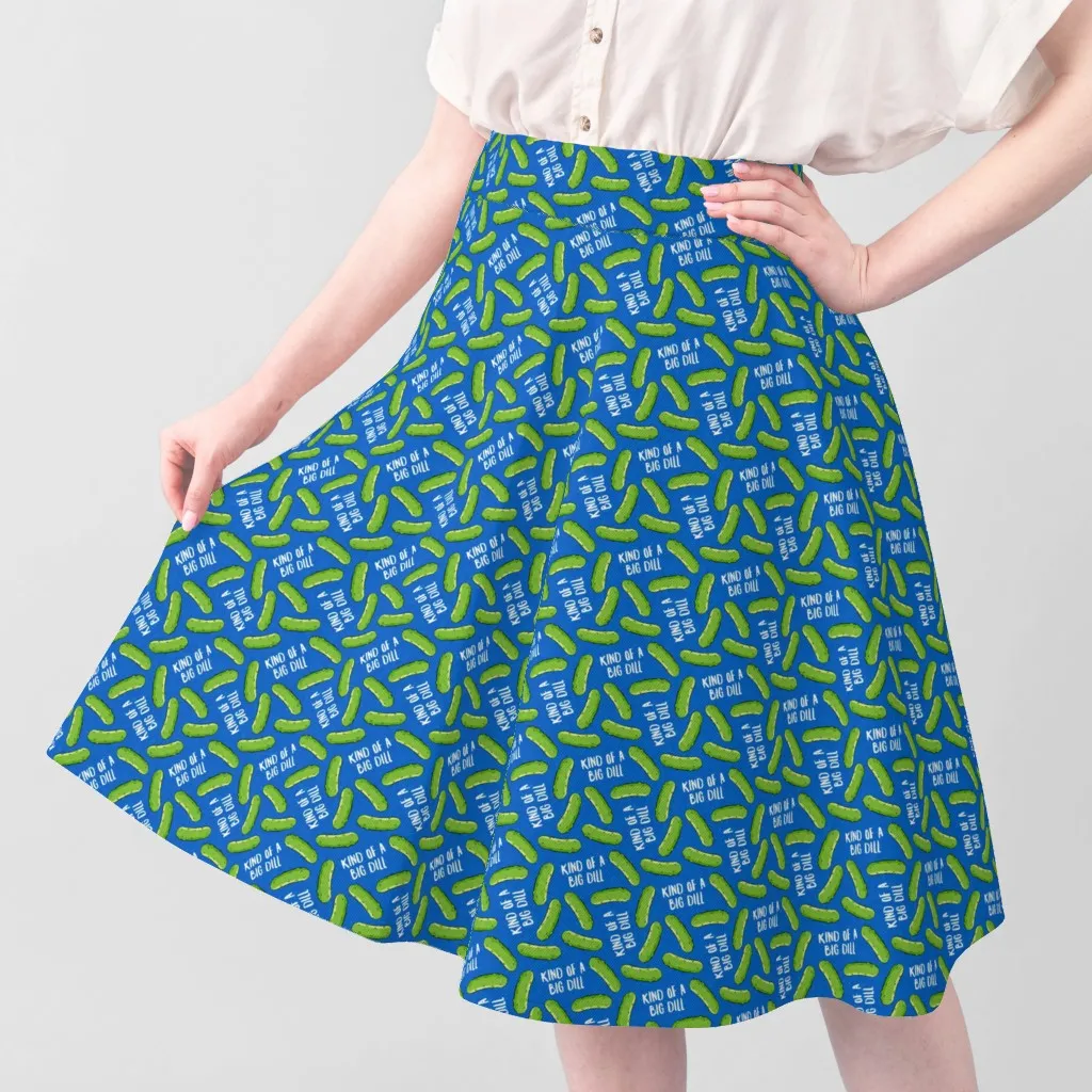 Kind Of A Big Dill Pickles Royal Toss Fabric - Green alternate view