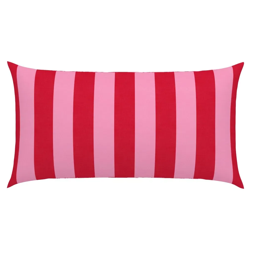 King Size Pillow Sham Cabana Stripe - Red, Pink product