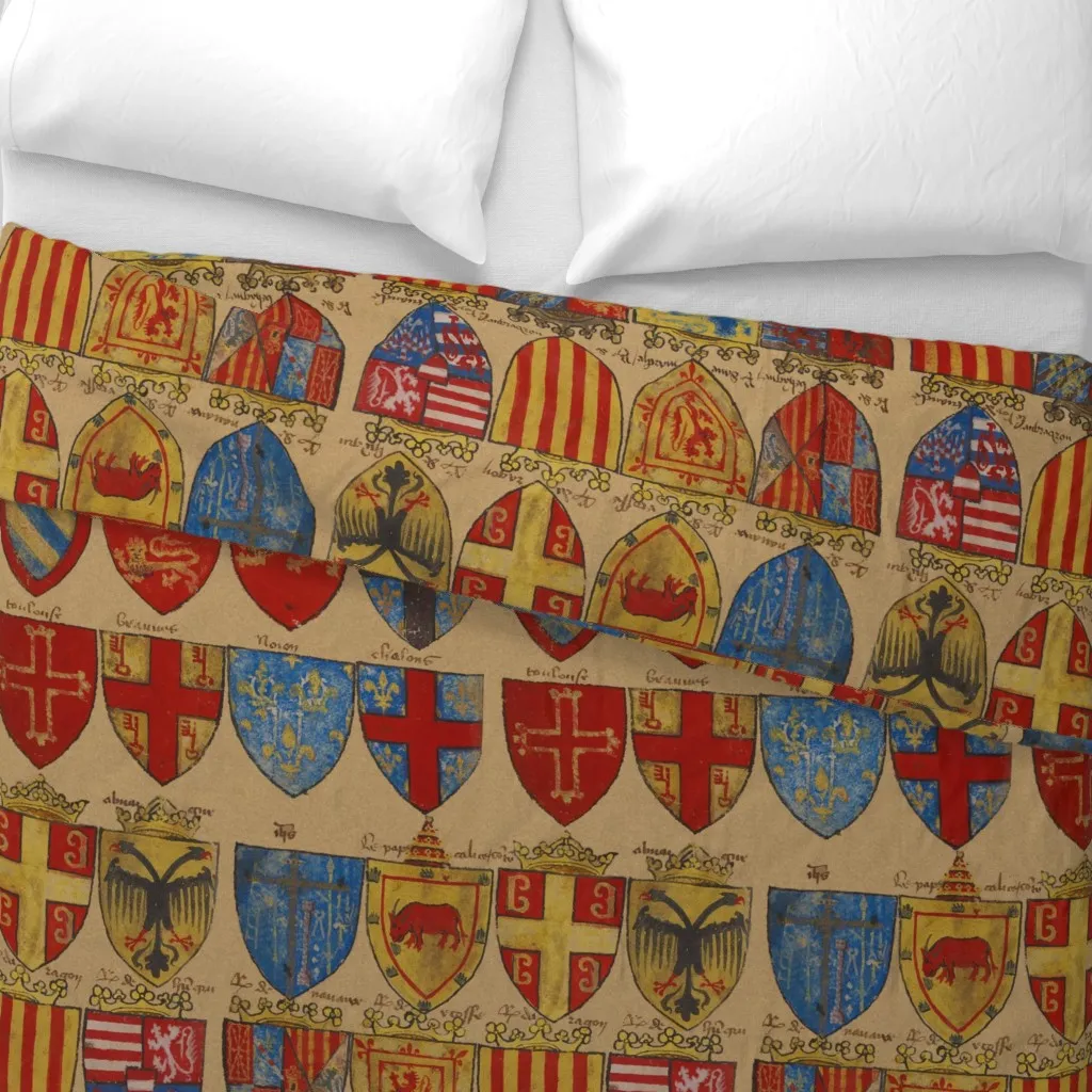 Knights Of The Round Table Duvet Cover - Red alternate view