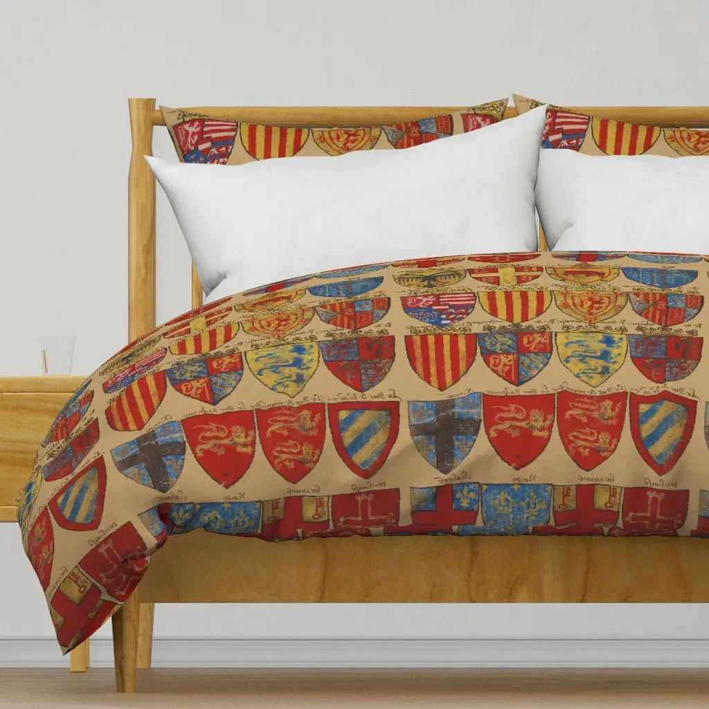 Knights Of The Round Table Duvet Cover - Red product