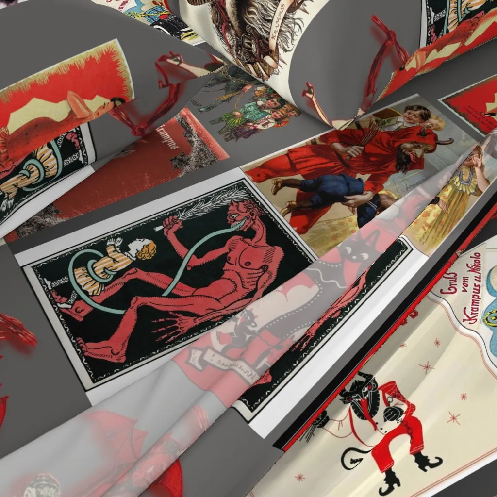 Krampus King Size Sheet Set - Red alternate view