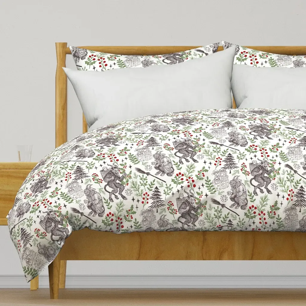 Krampusnacht Duvet Cover - Red product