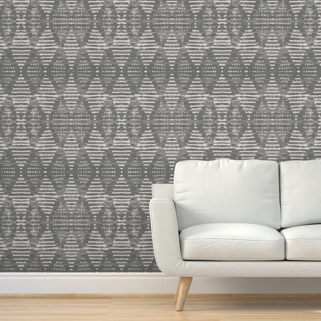 Kufi Peel and Stick Wallpaper - Grey product
