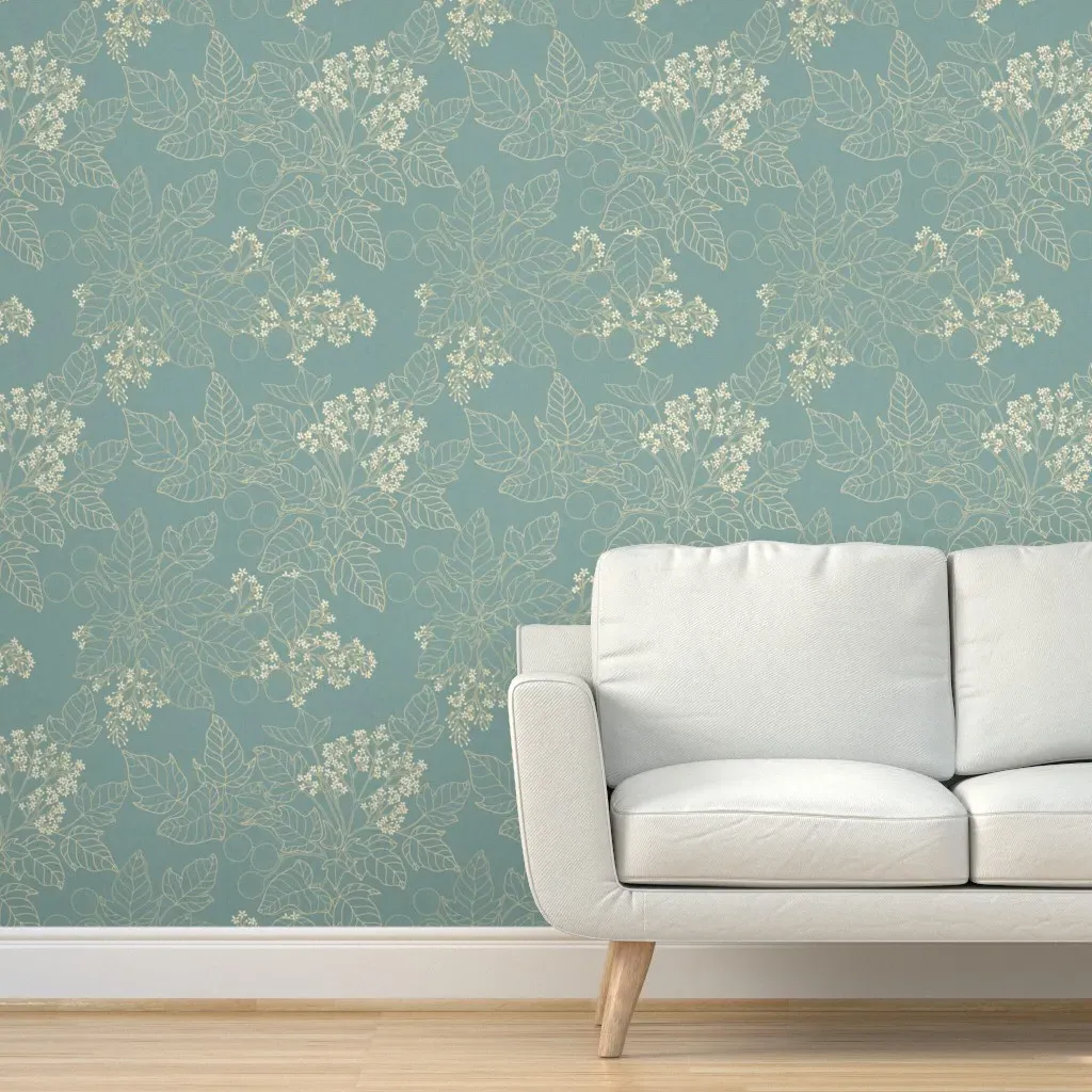 Kukui Nut Tree Peel and Stick Wallpaper - Beige, Linen product