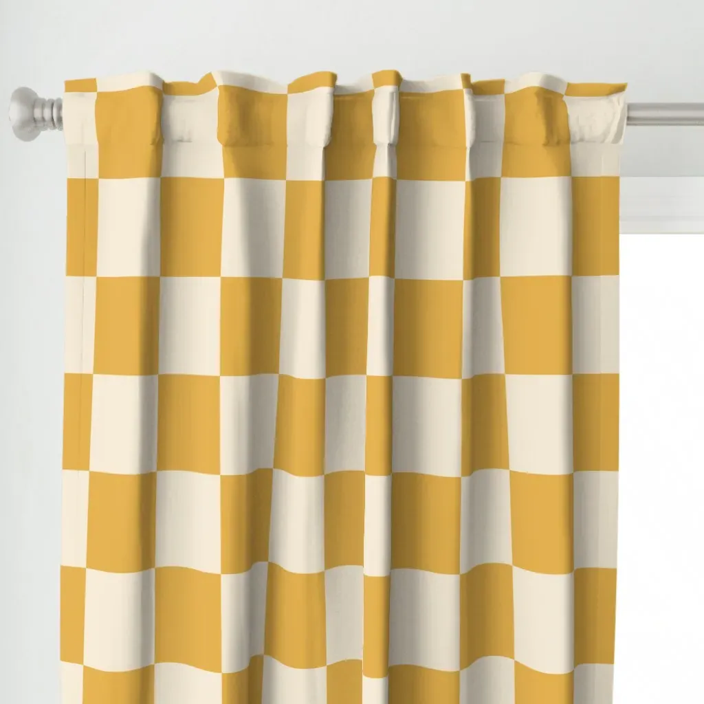 L Curtain Panel - Mustard Yellow alternate view