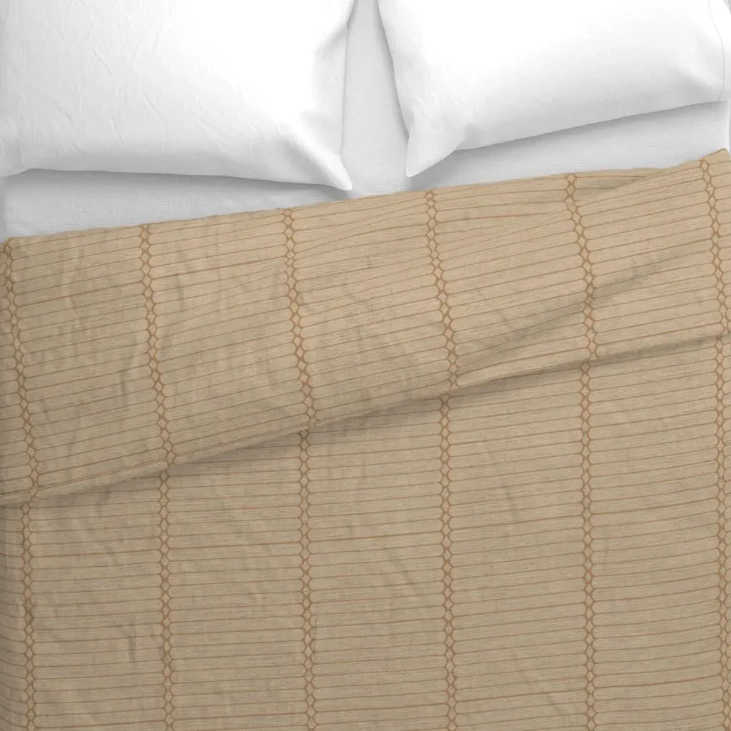 L-Shaped Blinds Panel with Duvet Cover - Beige alternate view