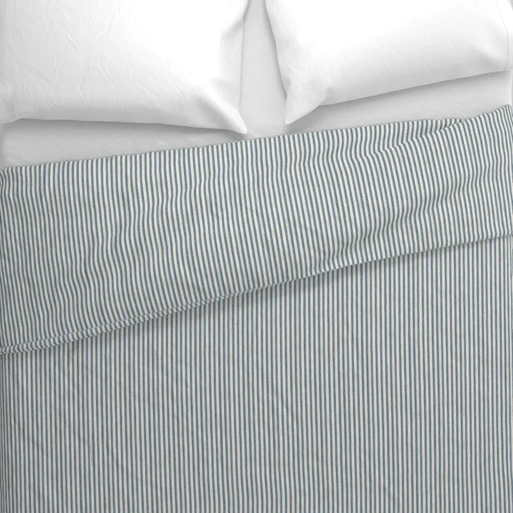 Labradorite and Off White Duvet Cover - Blue alternate view