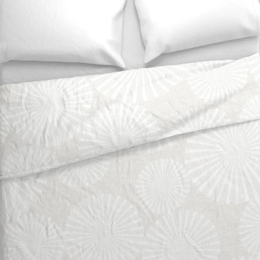 Lace Discs Duvet Cover - White alternate view