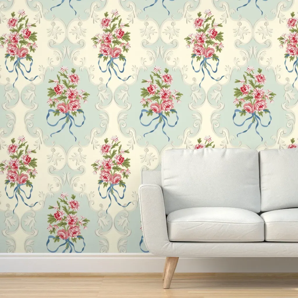 Lady Whistledowns Favourite Peel and Stick Wallpaper - Pink product
