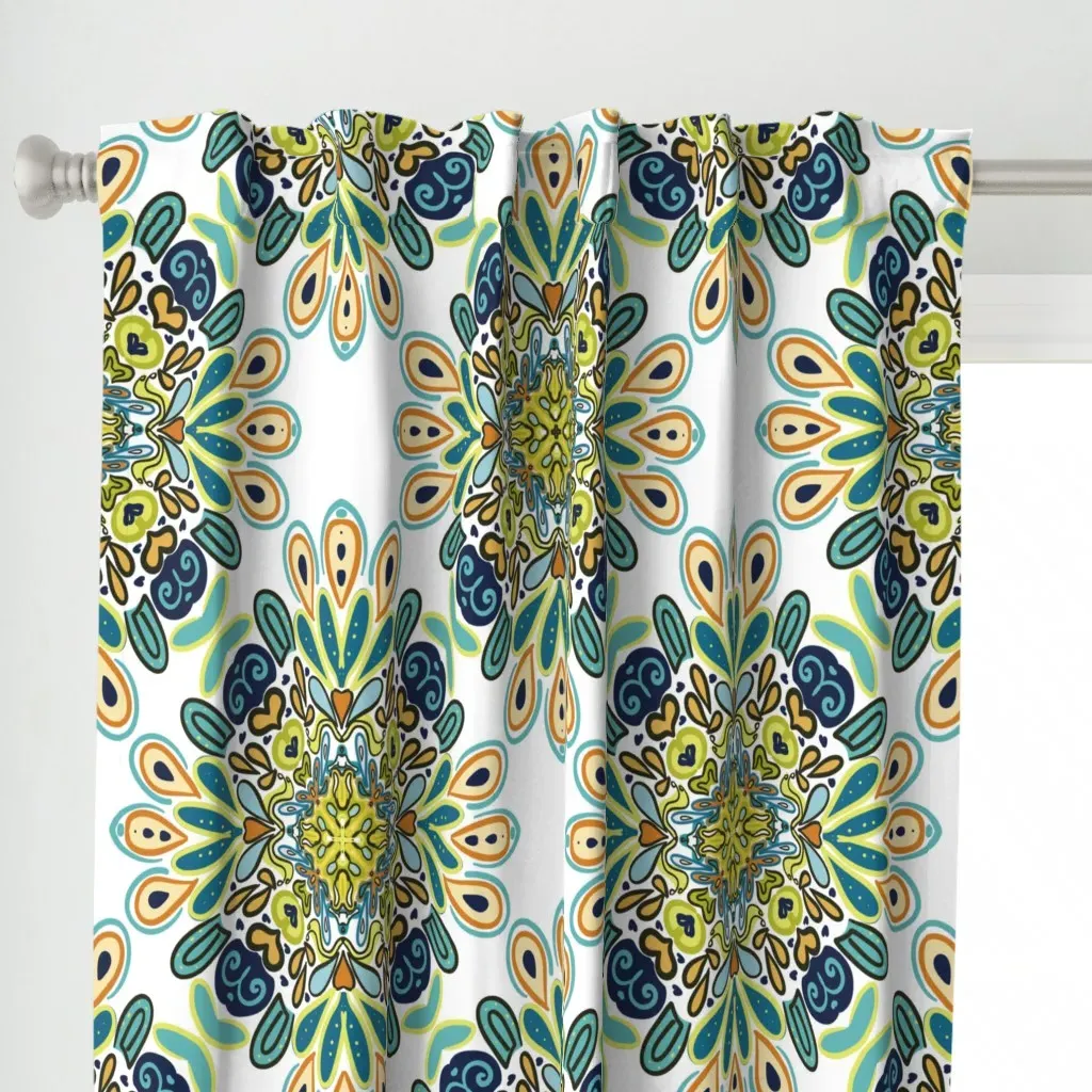 Laguna Mandala Petals Curtain Panel alternate view
