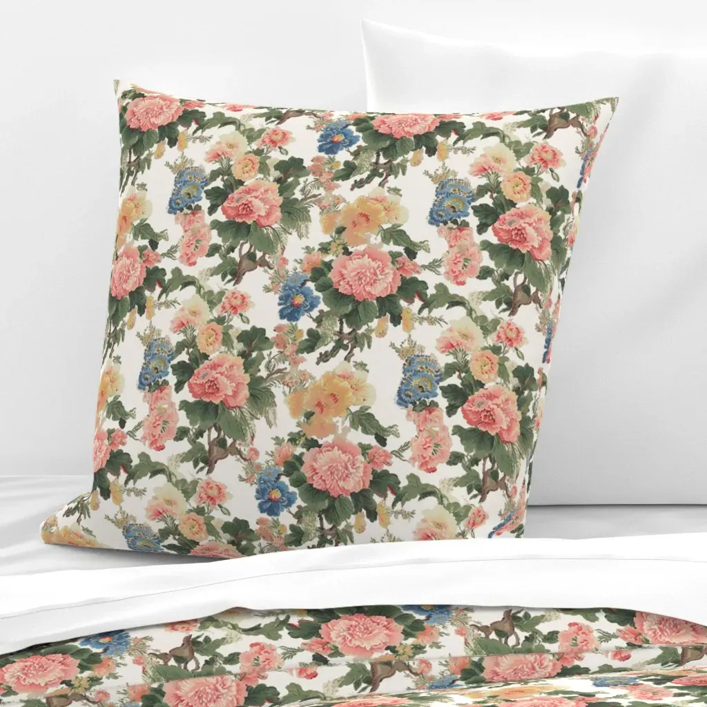 Lancaster Floral Euro Pillow Sham - Pink product
