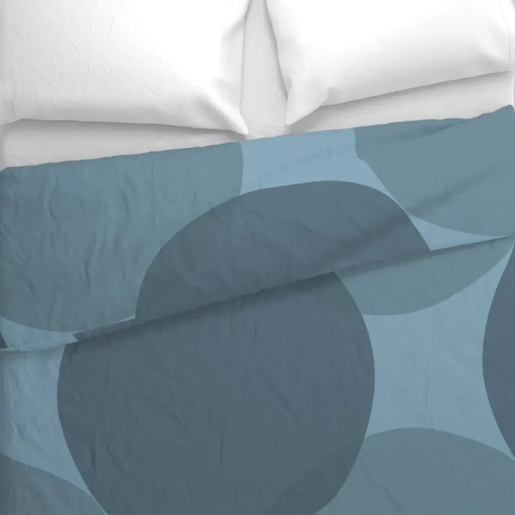 Large Dots Hague Blue Duvet Cover - Slate Blue alternate view