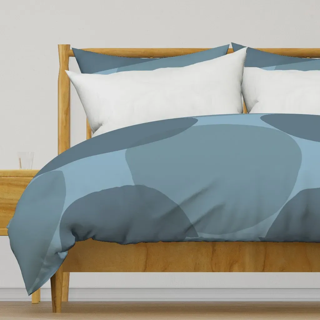 Large Dots Hague Blue Duvet Cover - Slate Blue product